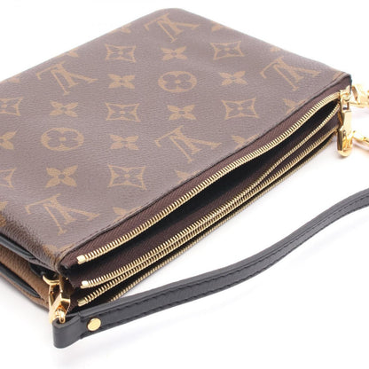 Louis Vuitton Shoulder Bag Pochette Double Zip M69203 PVC Coated Canvas Leather