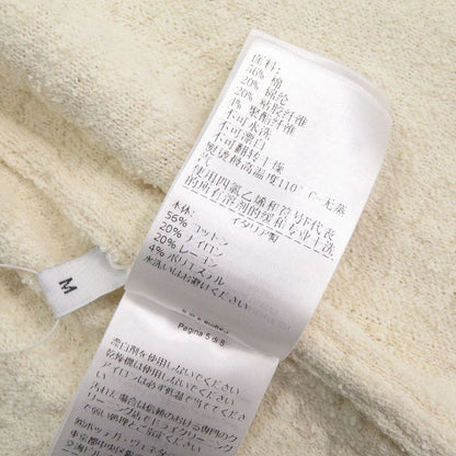 Bottega Veneta Pile Fabric Size M Cotton Nylon Viscose Ivory Short Sleeve Shirt