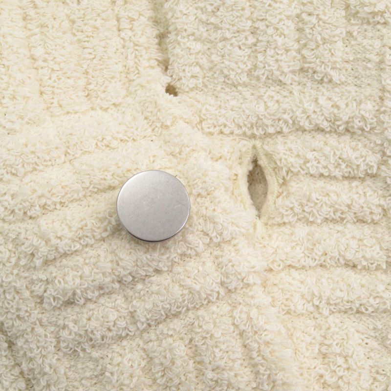 Bottega Veneta Pile Fabric Size M Cotton Nylon Viscose Ivory Short Sleeve Shirt