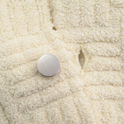 Bottega Veneta Pile Fabric Size M Cotton Nylon Viscose Ivory Short Sleeve Shirt