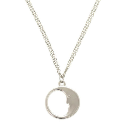 Tiffany & Co Man in the Moon Double Chain Silver 925 Necklace 1812 Tiffany & Co