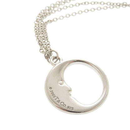 Tiffany & Co Man in the Moon Double Chain Silver 925 Necklace 1812 Tiffany & Co