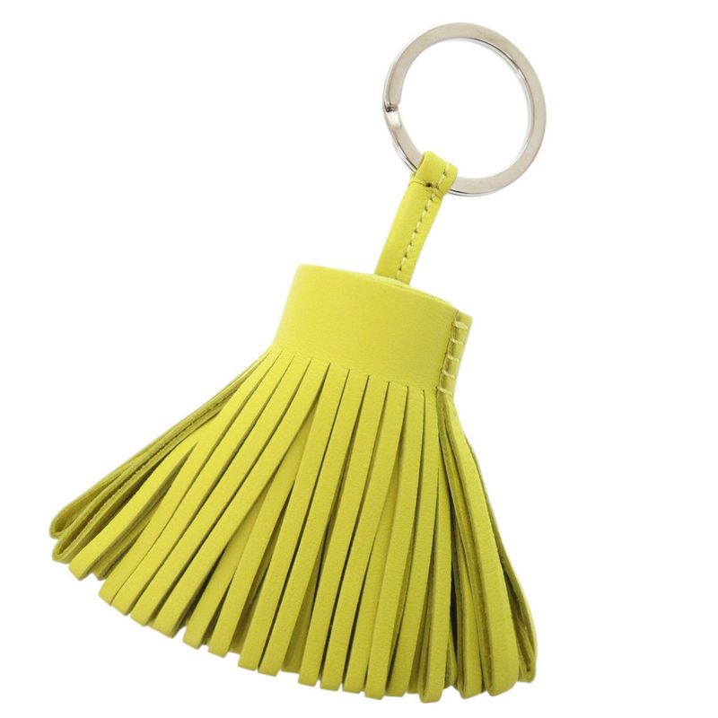 Hermes Bag Charm Fringe Carmen Agnomiro Lime Key Holder 1698 Hermes