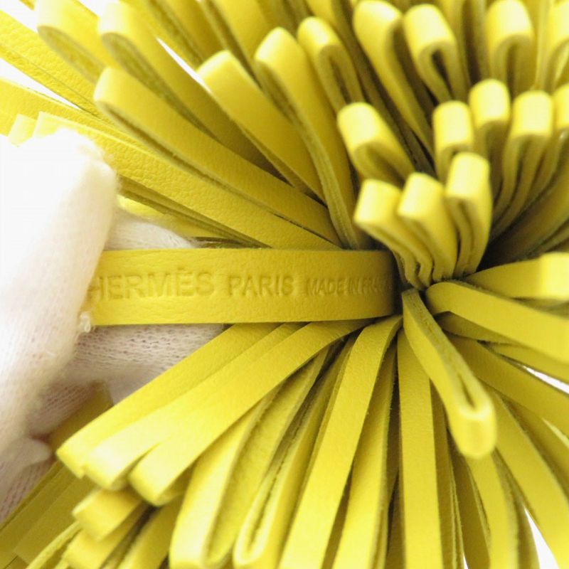 Hermes Bag Charm Fringe Carmen Agnomiro Lime Key Holder 1698 Hermes