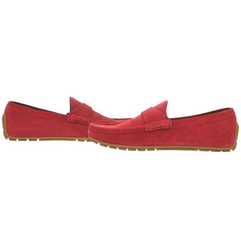 Gucci Driving Shoes Interlocking G 5386587 Suede Red Shoes Red 2025 Gucci