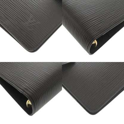 Solid None Similar Louis Vuitton Agenda MM Epi R20042 Noir Black Notebook Cabas