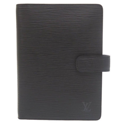 Solid None Similar Louis Vuitton Agenda MM Epi R20042 Noir Black Notebook Cabas