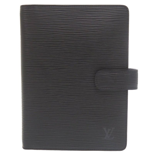 Solid None Similar Louis Vuitton Agenda MM Epi R20042 Noir Black Notebook Cabas