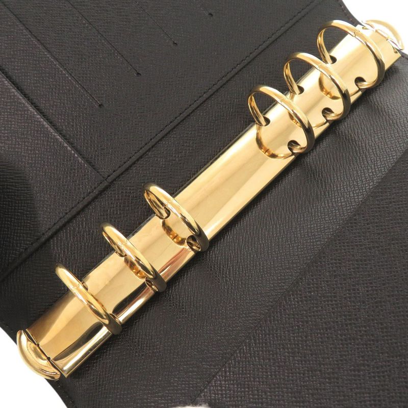 Solid None Similar Louis Vuitton Agenda MM Epi R20042 Noir Black Notebook Cabas