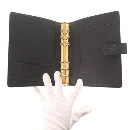 Solid None Similar Louis Vuitton Agenda MM Epi R20042 Noir Black Notebook Cabas