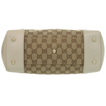 Gucci Sherry Line 257061 GG Canvas Beige Tote Bag 0087 Gucci