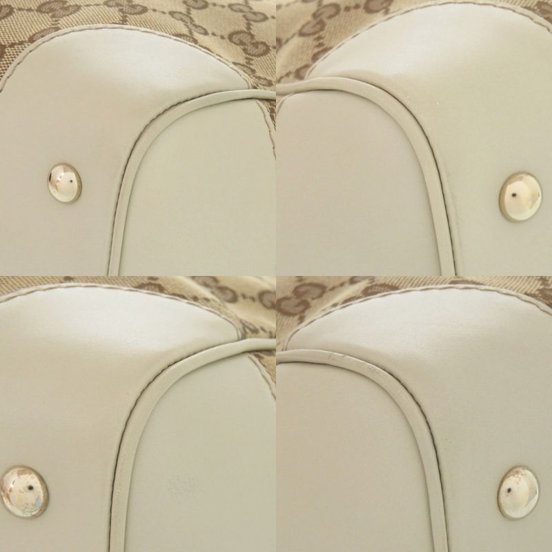 Gucci Sherry Line 257061 GG Canvas Beige Tote Bag 0087 Gucci