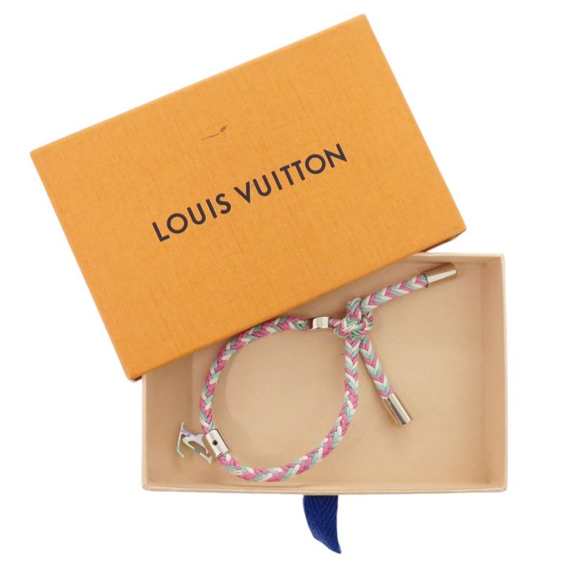 Louis Vuitton Bracelet Friendship M6793e Leather Multicolor Bracelet LV 1737