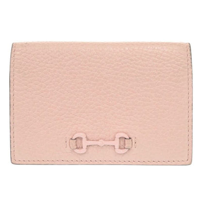 Gucci Horsebit 745983 Leather Pink Card Case Business Card Holder 0069 Gucci