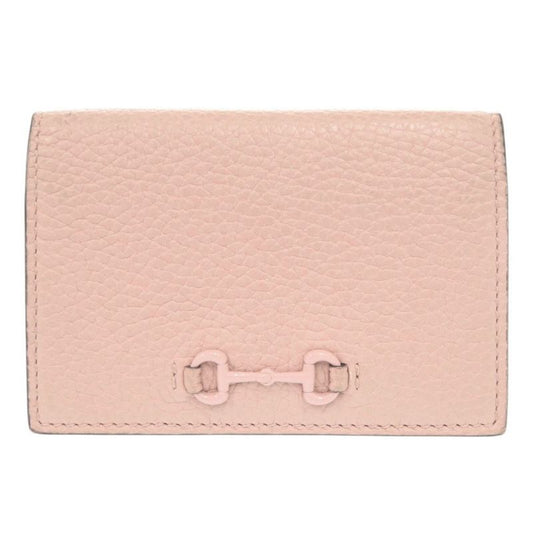 Gucci Horsebit 745983 Leather Pink Card Case Business Card Holder 0069 Gucci