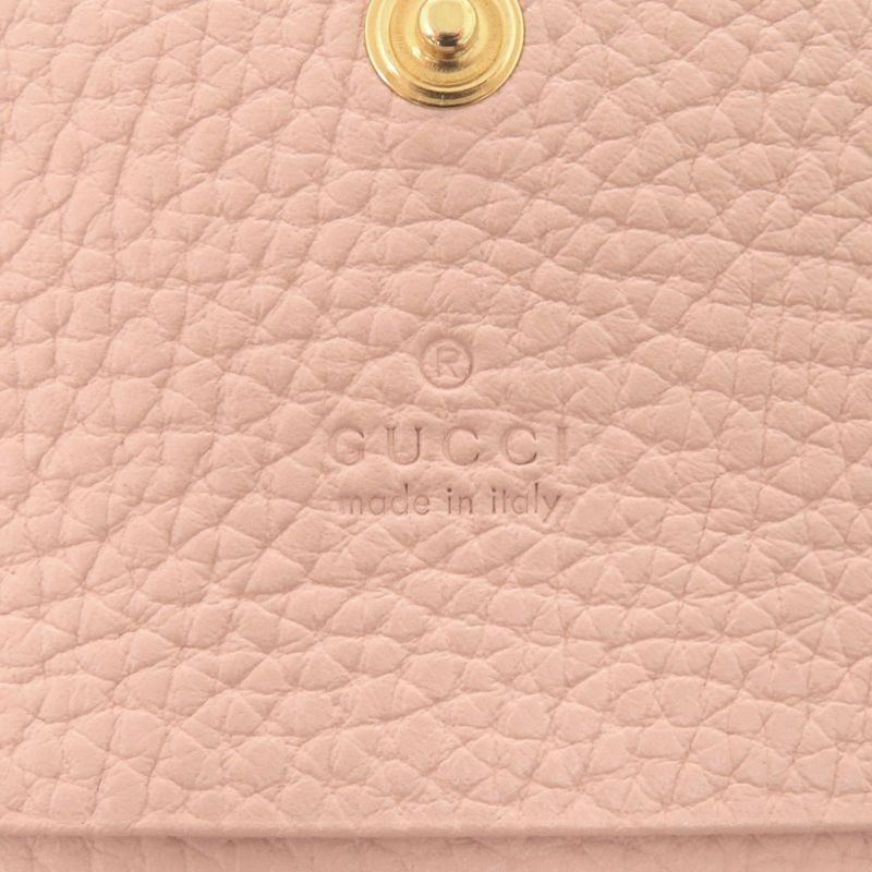 Gucci Horsebit 745983 Leather Pink Card Case Business Card Holder 0069 Gucci