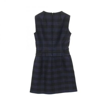 Dior Dress 7h21605a1152 Navy Wool Dress Women'S a