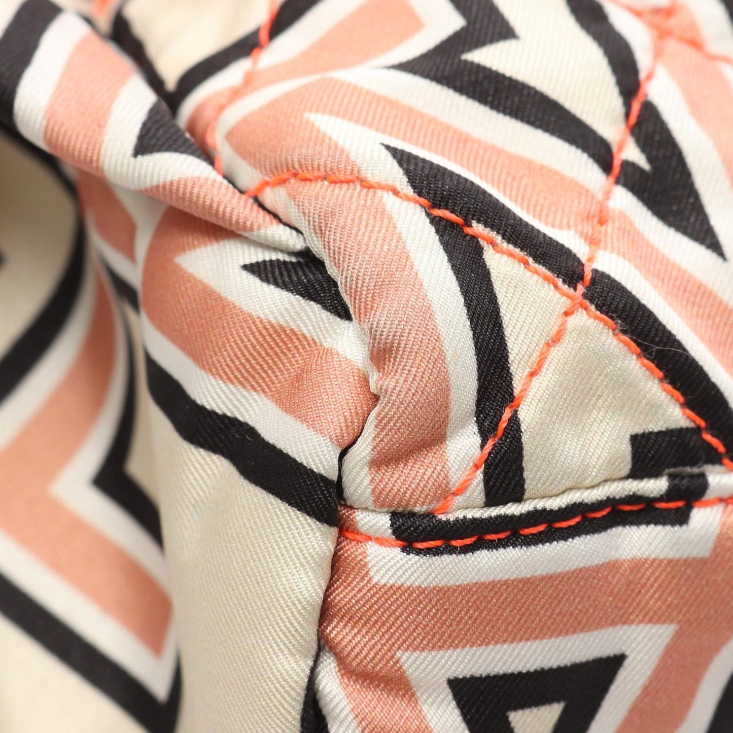 Chanel Rucksack Backpack Matelasse Neon Off-White/black Canvas Coco Mark Logo