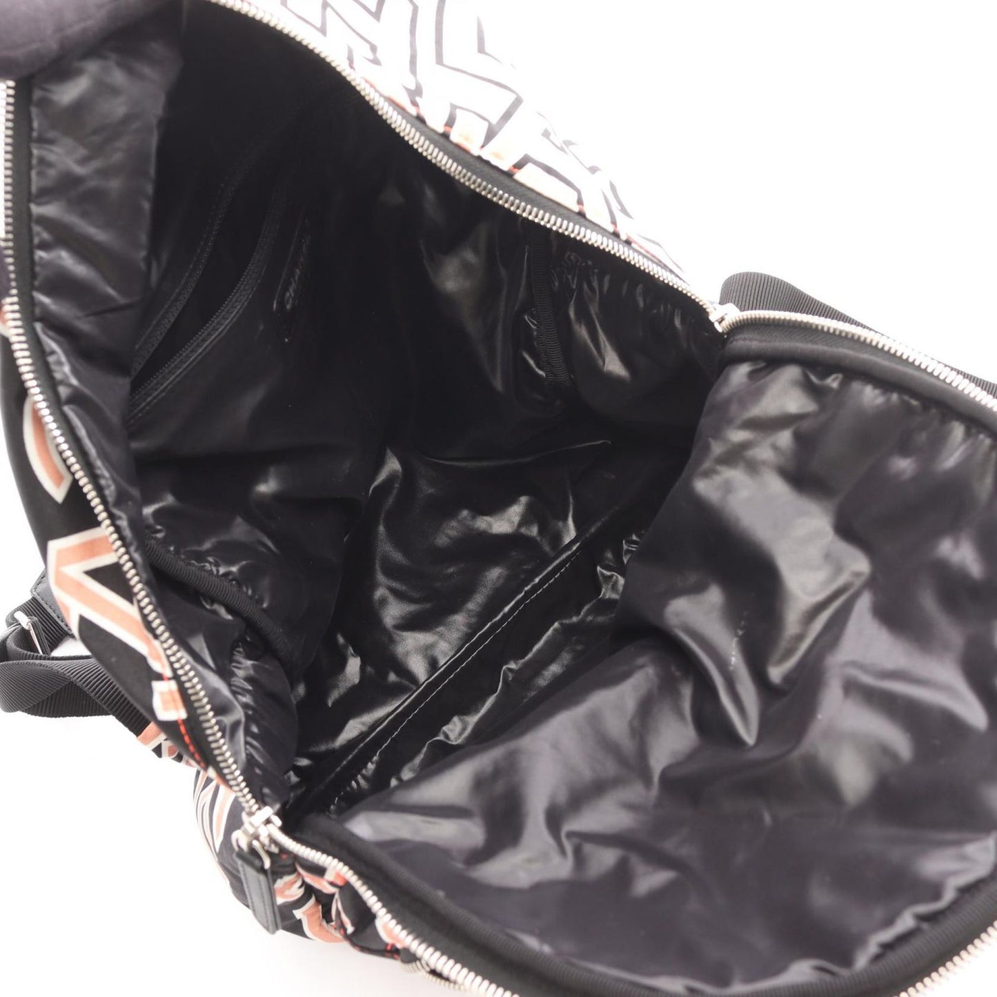 Chanel Rucksack Backpack Matelasse Neon Off-White/black Canvas Coco Mark Logo