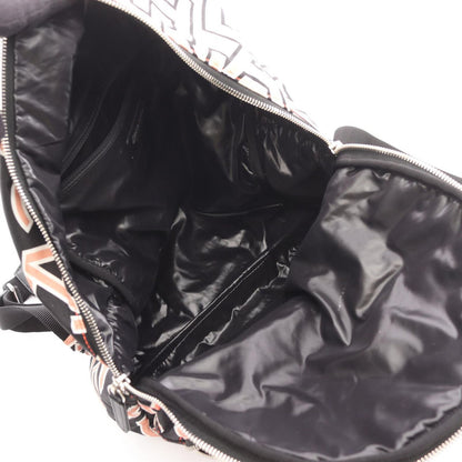 Chanel Rucksack Backpack Matelasse Neon Off-White/black Canvas Coco Mark Logo