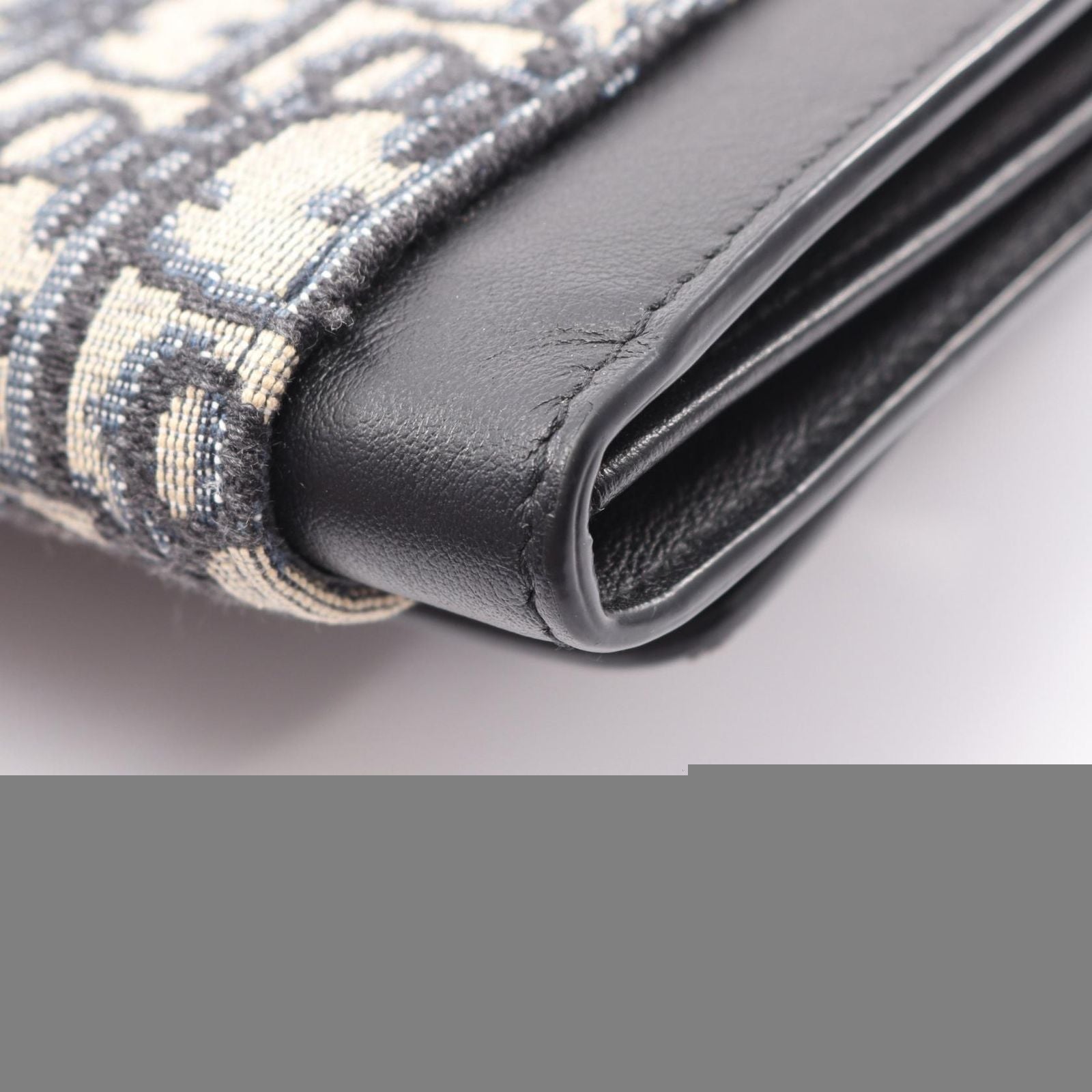 Dior Shoulder Bag Elite Oblique Navy/Black Canvas Leather Oblique Shoulder