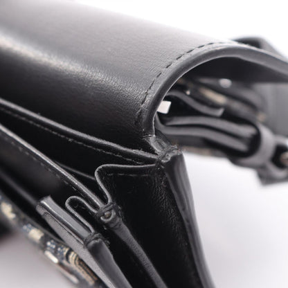 Dior Shoulder Bag Elite Oblique Navy/Black Canvas Leather Oblique Shoulder