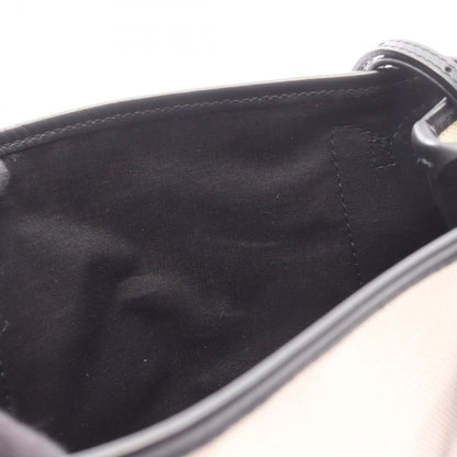 Balenciaga Handbag Navy Hippo XS 390346 Natural/black Canvas Leather Navy Hippo