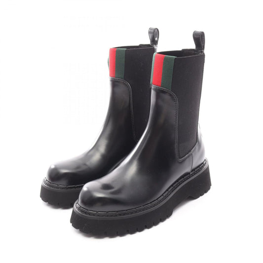 Gucci Boots Sherry Line Leather Boots Ladies Unused