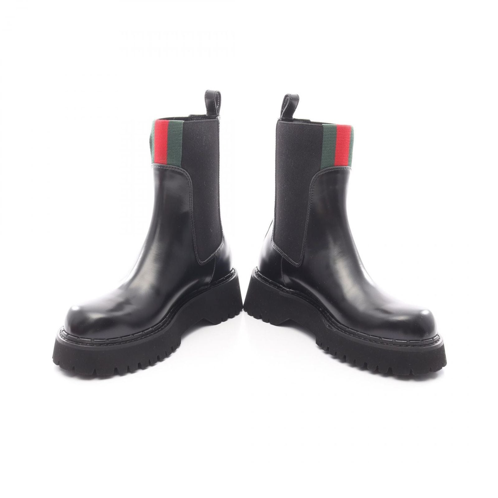 Gucci Boots Sherry Line Leather Boots Ladies Unused