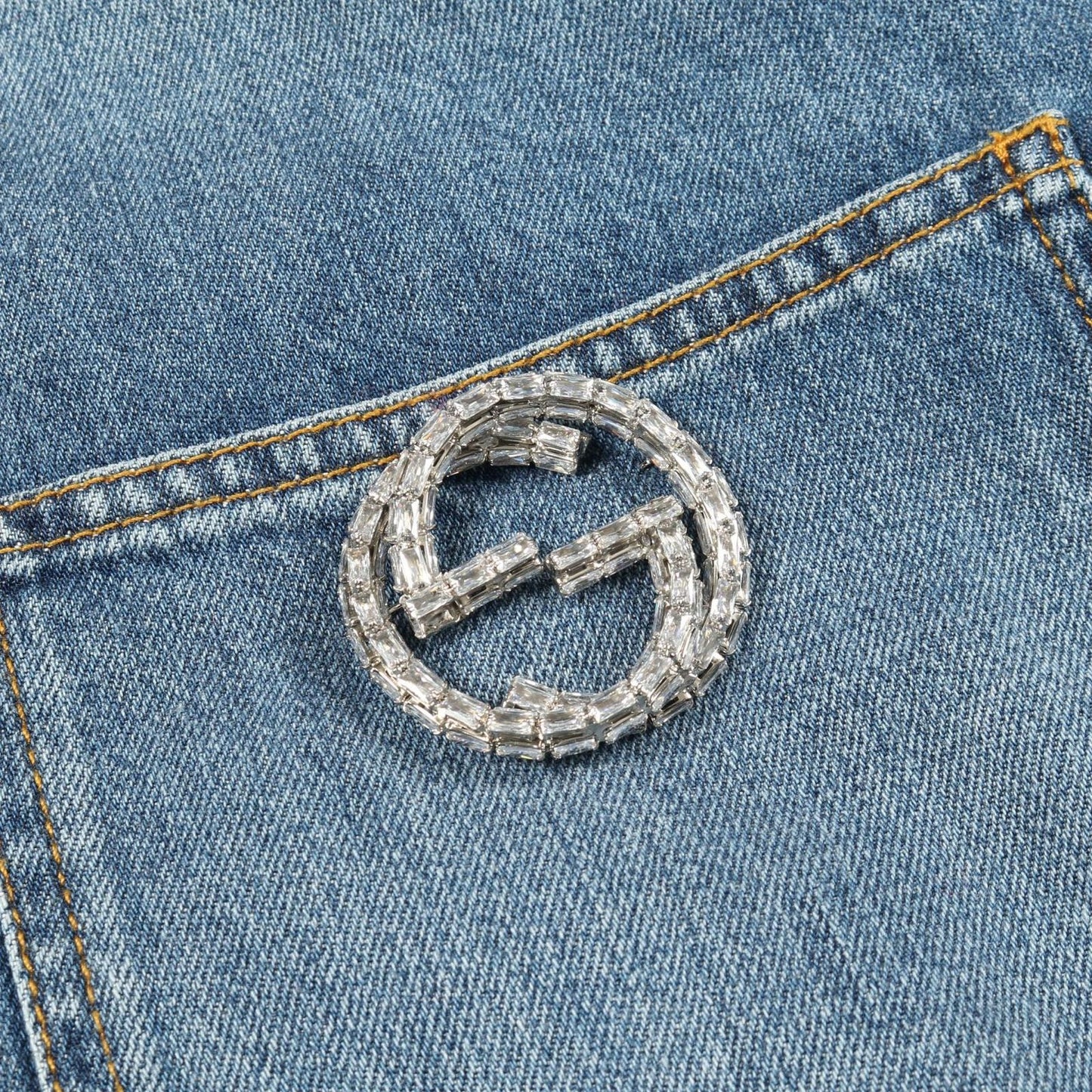 Gucci Denim Jacket Washed Organic Denim Shirt 772882 Other Denim Jacket Ladies