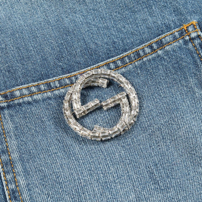 Gucci Denim Jacket Washed Organic Denim Shirt 772882 Other Denim Jacket Ladies