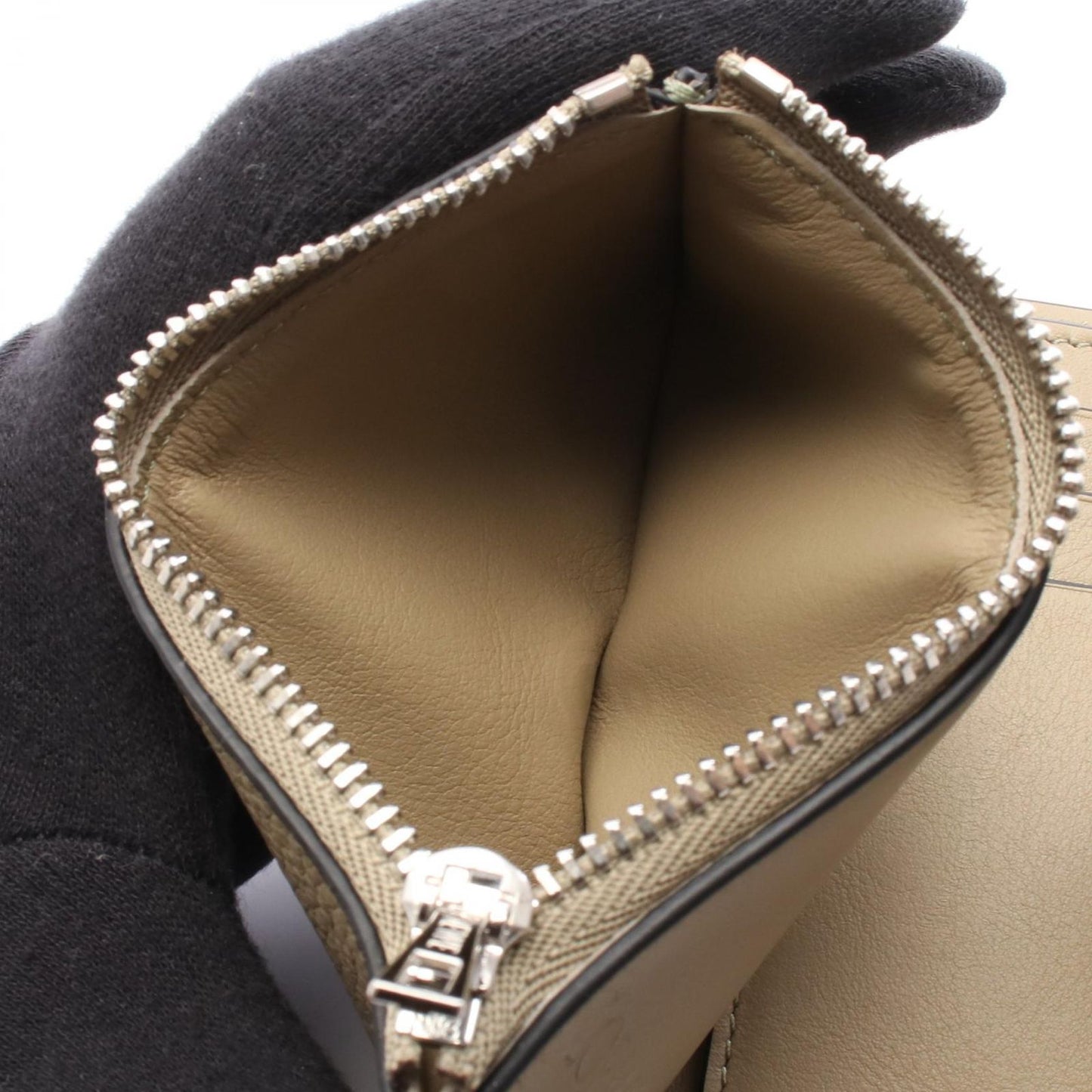 Loewe Trifold Wallet Trifold Wallet Olive Leather Trifold Wallet Ladies a