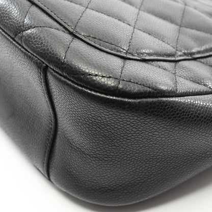 Chanel Shoulder Bag Matelasse Black Caviar Skin (grained Calf) Matelasse Chain
