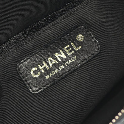 Chanel Shoulder Bag Matelasse Black Caviar Skin (grained Calf) Matelasse Chain