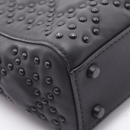 Dior Handbag Lady Dior Mini Black Leather Lady Dior Studded 2way Tote Ladies