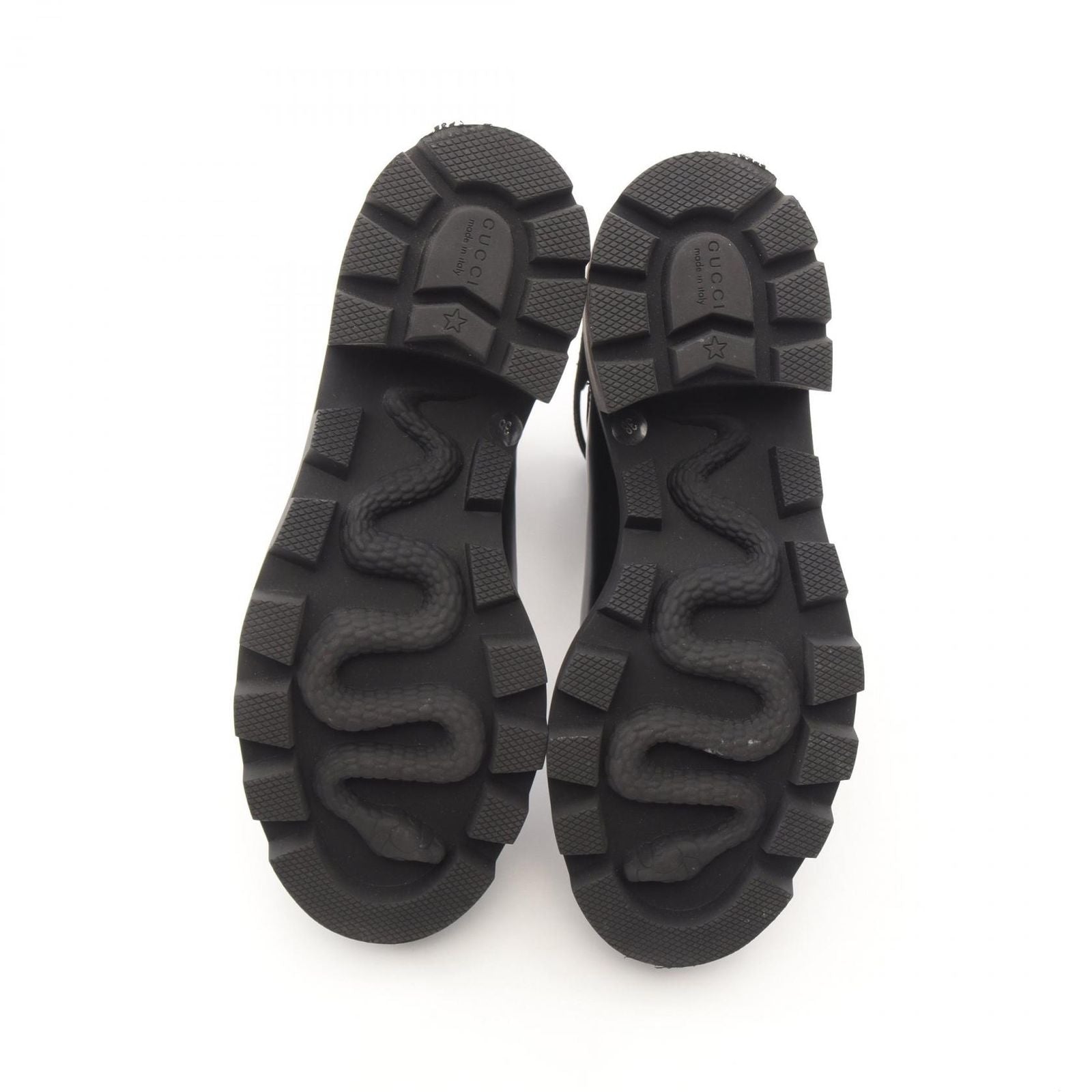 Gucci Boots Mid Heel Boots Leather Boots Women's a