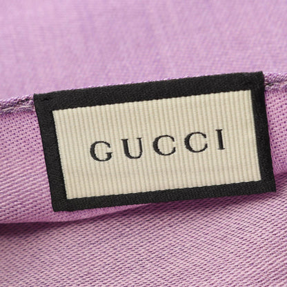 Gucci Stole Gg Pattern 1659043g6465372 Purple Wool Silk Stole Unisex New