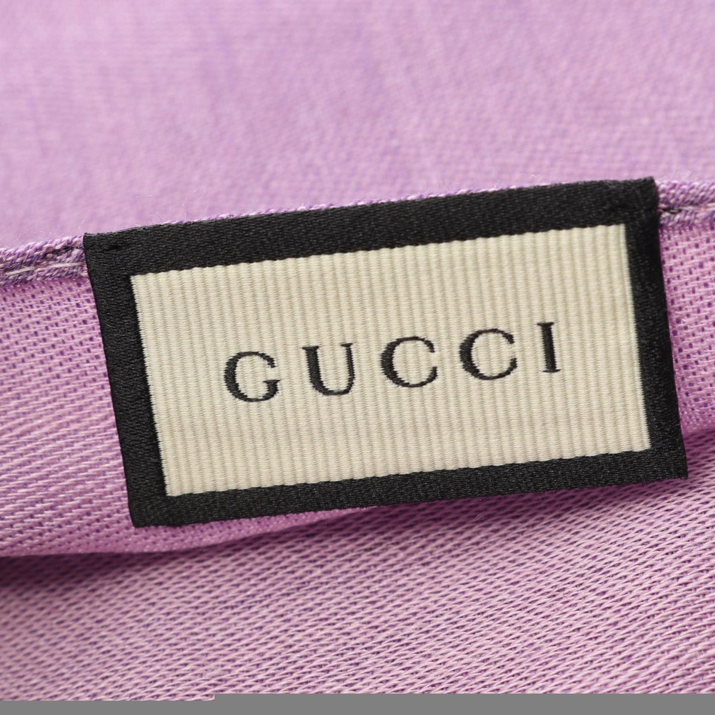 Gucci Stole Gg Pattern 1659043g6465372 Purple Wool Silk Stole Unisex New