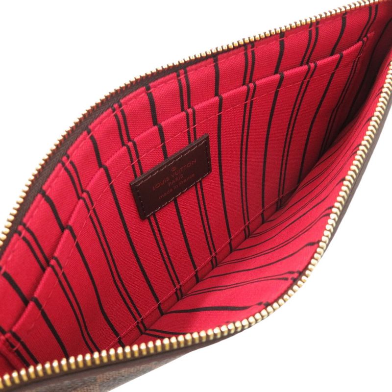 Louis Vuitton Neverfull Pouch MM GM Damier Canvas Damier Three Pouch LV 2187