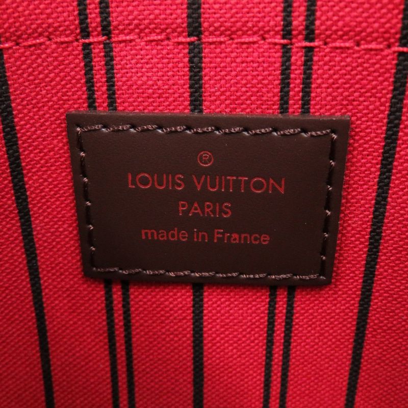 Louis Vuitton Neverfull Pouch MM GM Damier Canvas Damier Three Pouch LV 2187