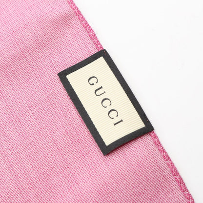 Gucci Stole Gg Pattern 1659043g6465872 Pink Wool Silk Stole Ladies New