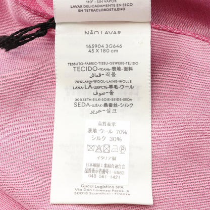 Gucci Stole Gg Pattern 1659043g6465872 Pink Wool Silk Stole Ladies New