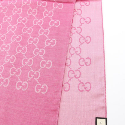 Gucci Stole Gg Pattern 1659043g6465872 Pink Wool Silk Stole Ladies New