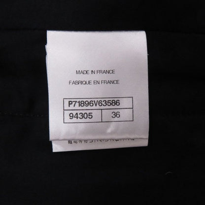 Chanel Tweed Short Cotton Silk Polyamide Black Tailored Jacket