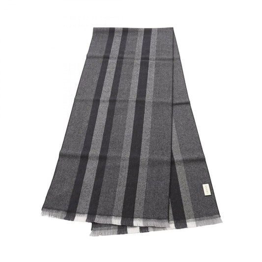 Gucci Muffler 3875744g2001361 Gray Wool Muffler Unisex New