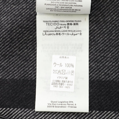 Gucci Muffler 3875744g2001361 Gray Wool Muffler Unisex New