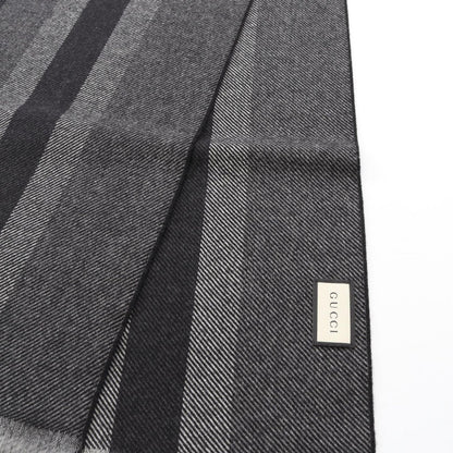 Gucci Muffler 3875744g2001361 Gray Wool Muffler Unisex New
