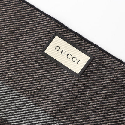 Gucci Muffler 3875744g2002764 Brown Wool Muffler Unisex New