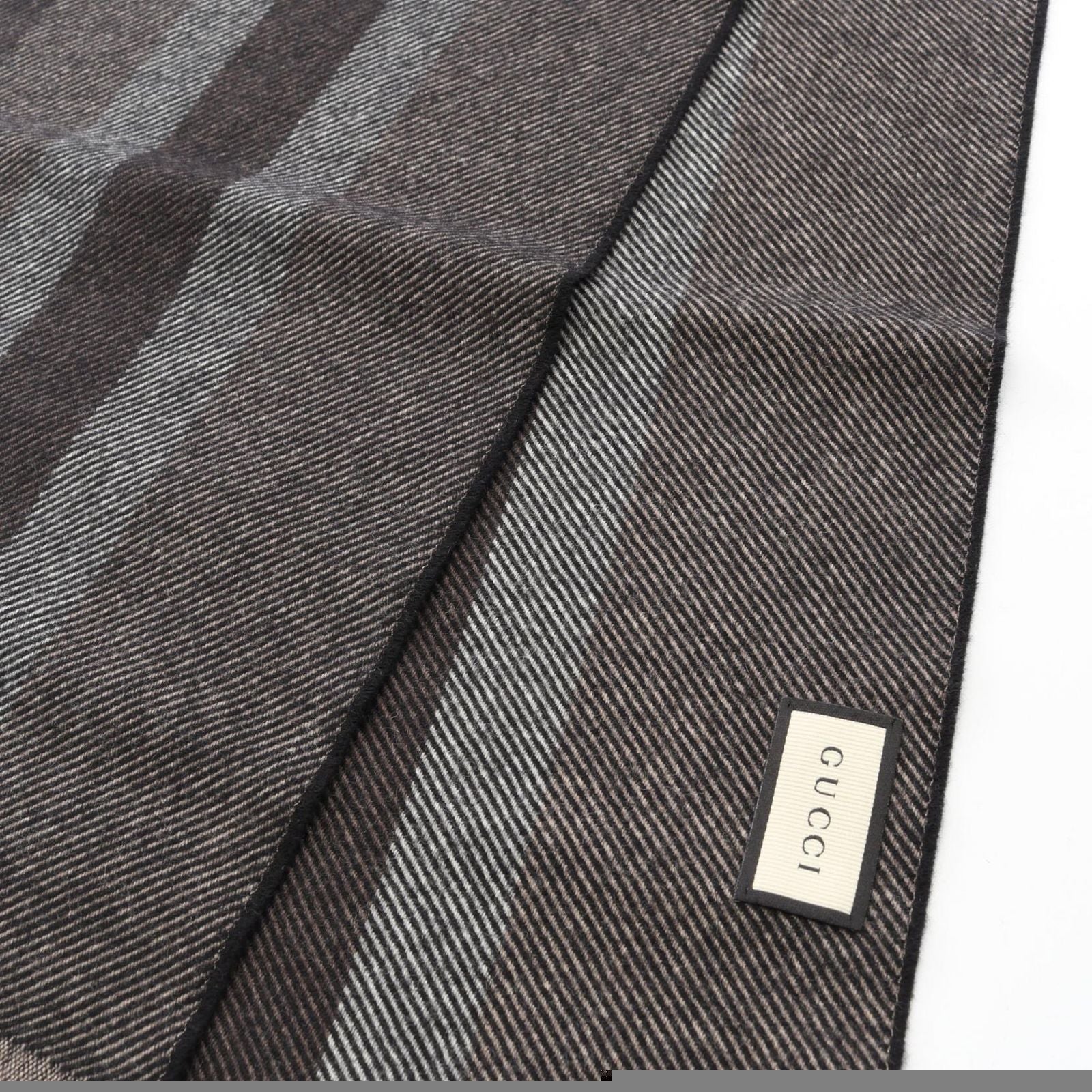 Gucci Muffler 3875744g2002764 Brown Wool Muffler Unisex New