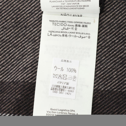 Gucci Muffler 3875744g2002764 Brown Wool Muffler Unisex New